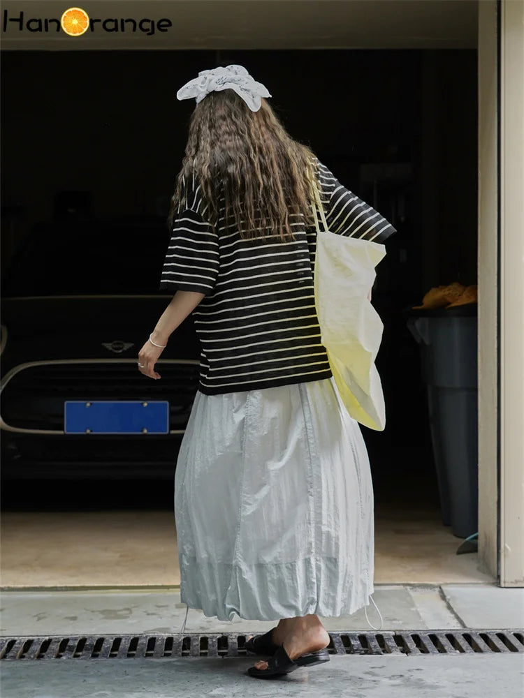 Nora Striped Relaxed Hoodie Tee