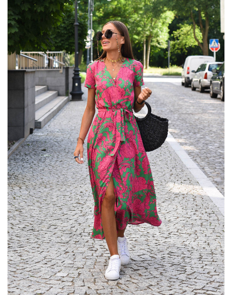 Nadia | Elegant Dress With Print – Women’s fashion piece