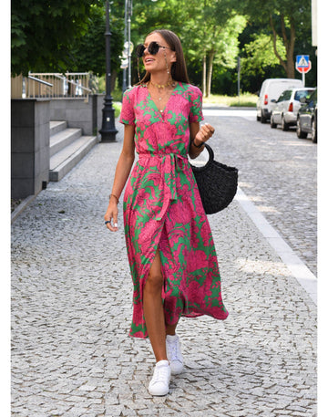 Nadia | Elegant Dress With Print – Women’s fashion piece