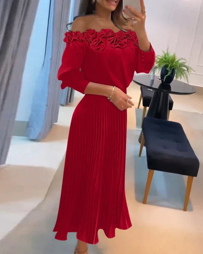 Carina | Stunning Off Shoulder Maxi Dress – Women’s fashion piece