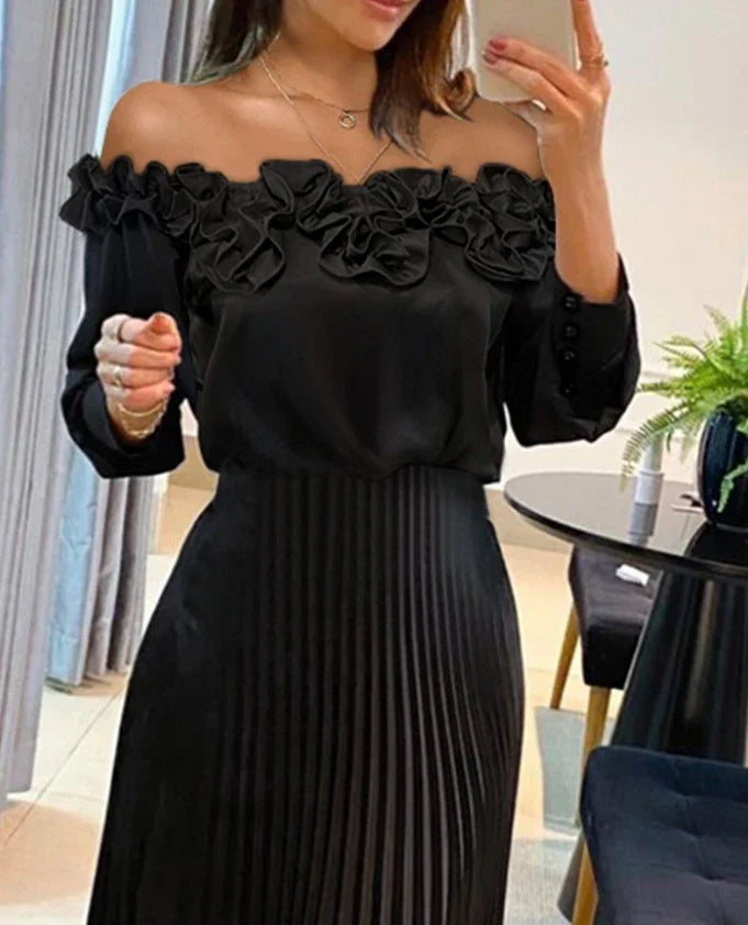 Carina | Stunning Off Shoulder Maxi Dress