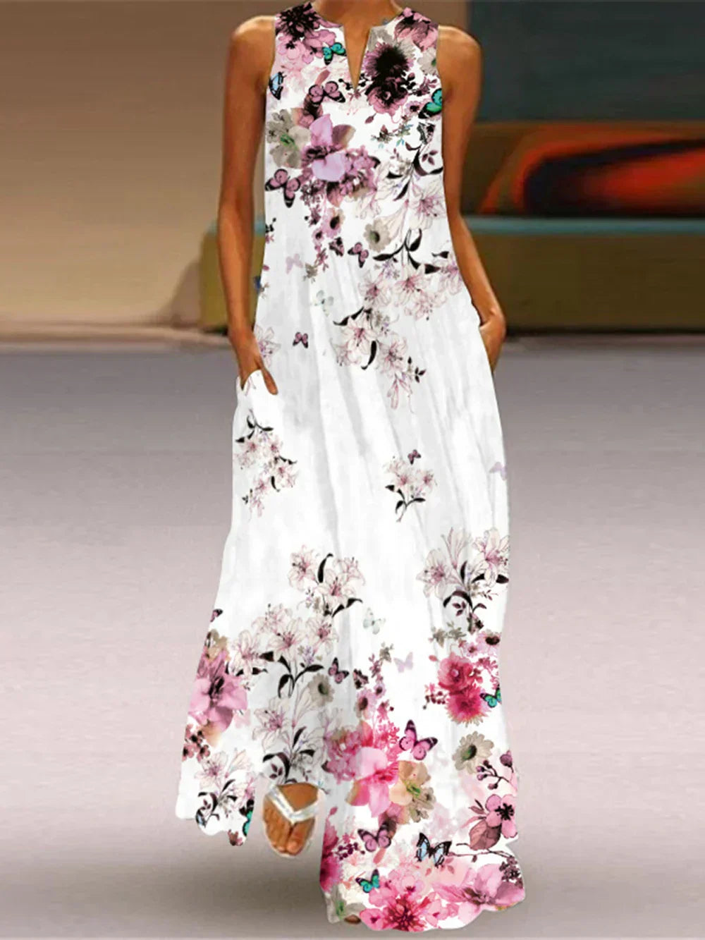 Aurelia™ Butterfly Bloom A Line Dress