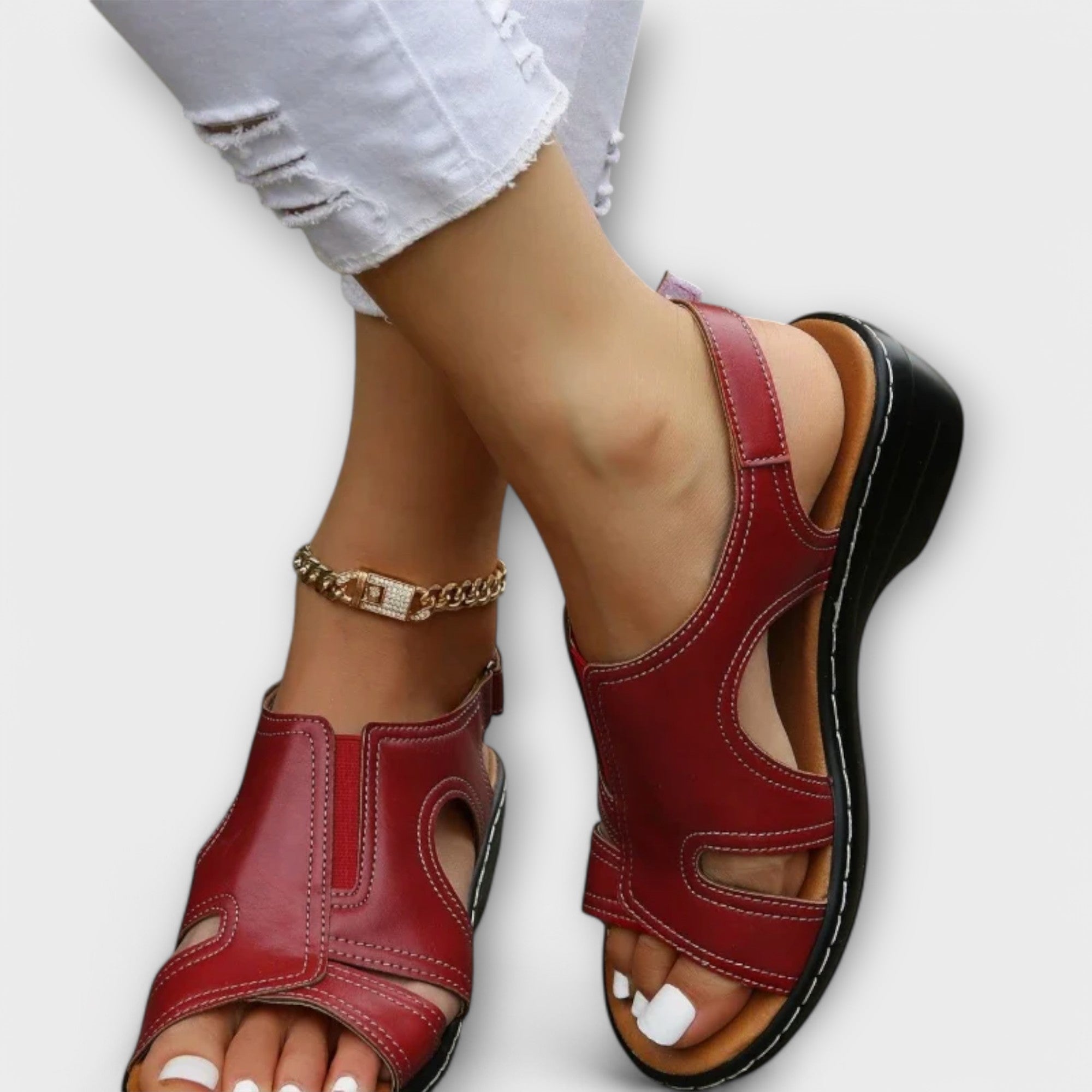 Christina | Comfort Enhanced Orthopedic Leather Sandals