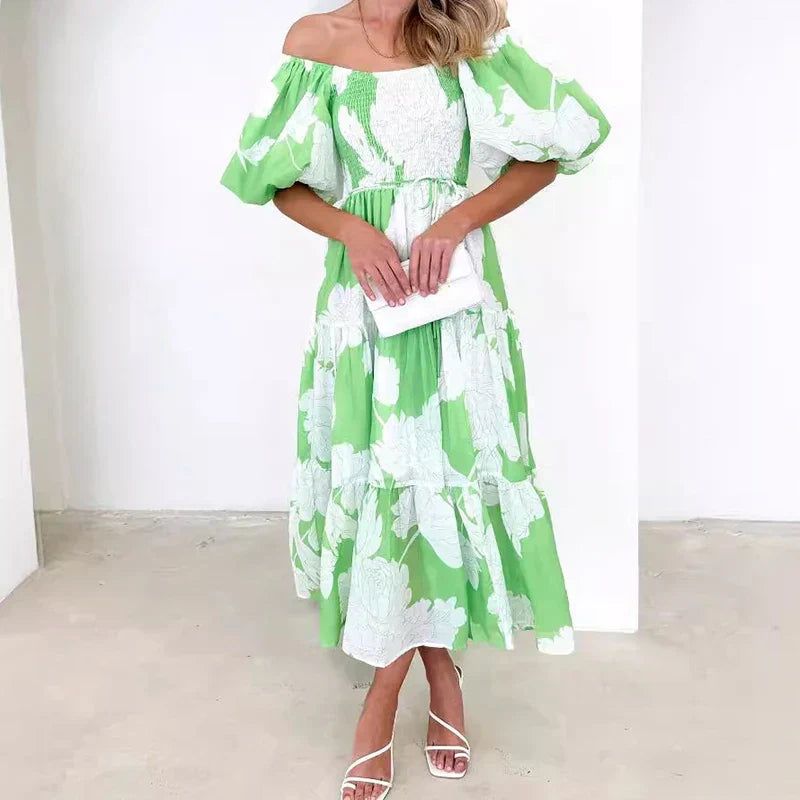 Valenciaone™ Tiered One Shoulder Maxi Dress