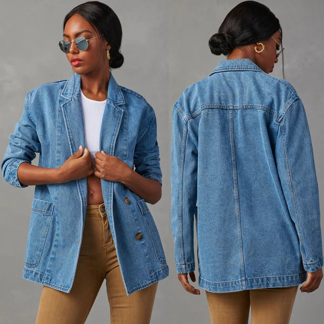 Eden Relaxed Denim Blazer – Women’s fashion piece