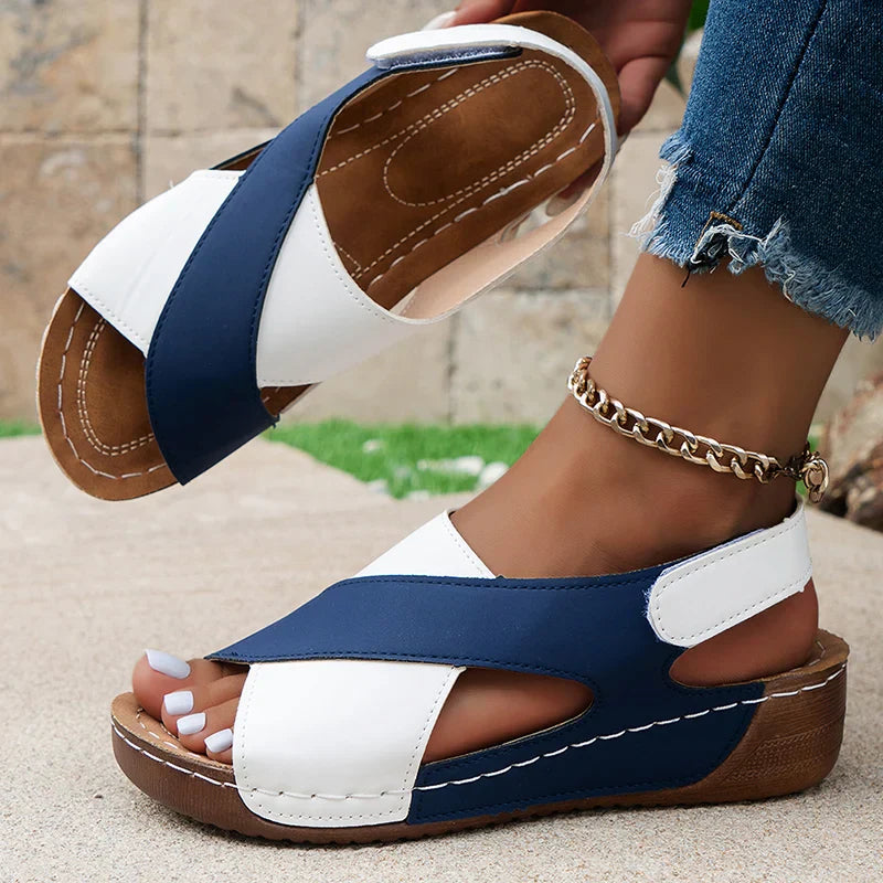 Cindy Criss Cross Comfort Lift Sandals – Women’s fashion piece