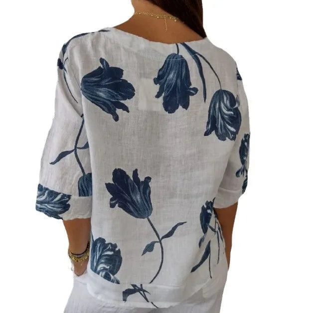 Emma Bloom Button Front Blouse – Women’s fashion piece