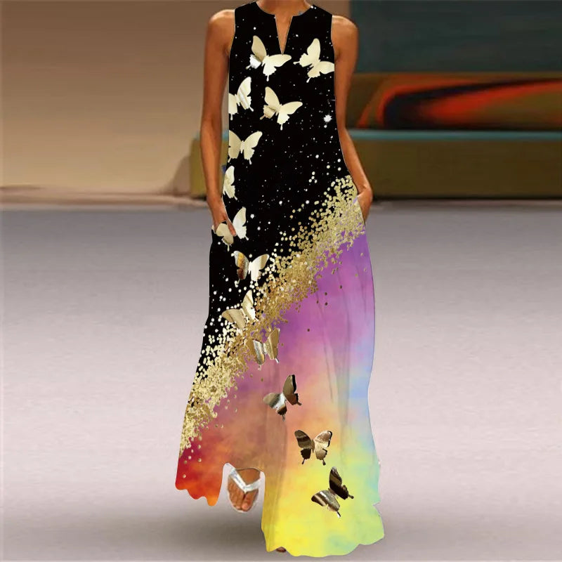 Aurelia™ Butterfly Bloom A Line Dress