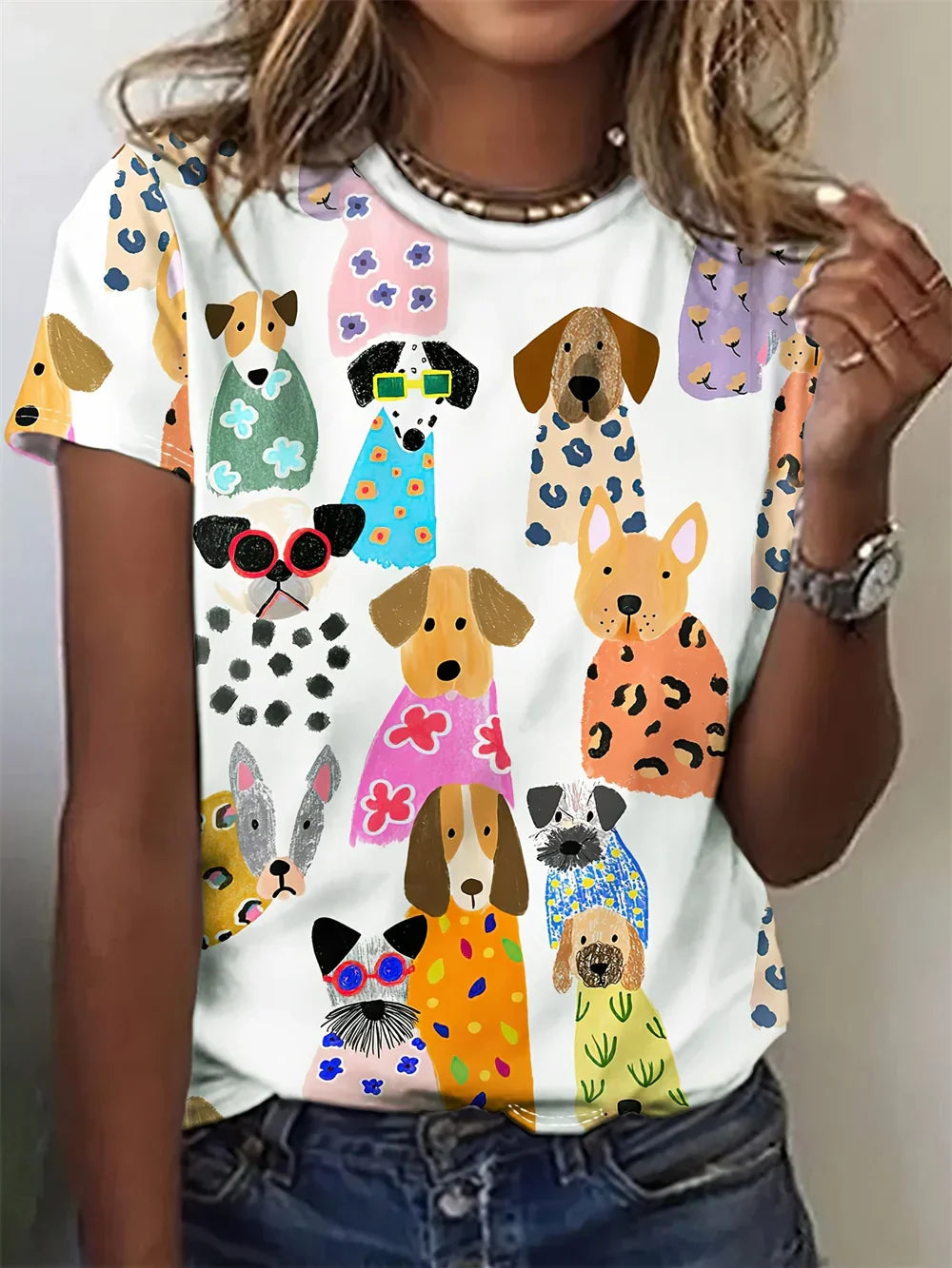 Zosia Animal Print Nature Inspired Top
