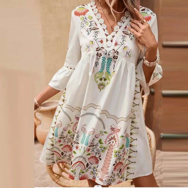 Aurora | V Neck A Line Beach Dress (almost Sold Out)