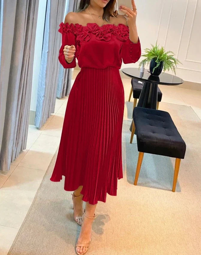 Carina | Stunning Off Shoulder Maxi Dress – Women’s fashion piece
