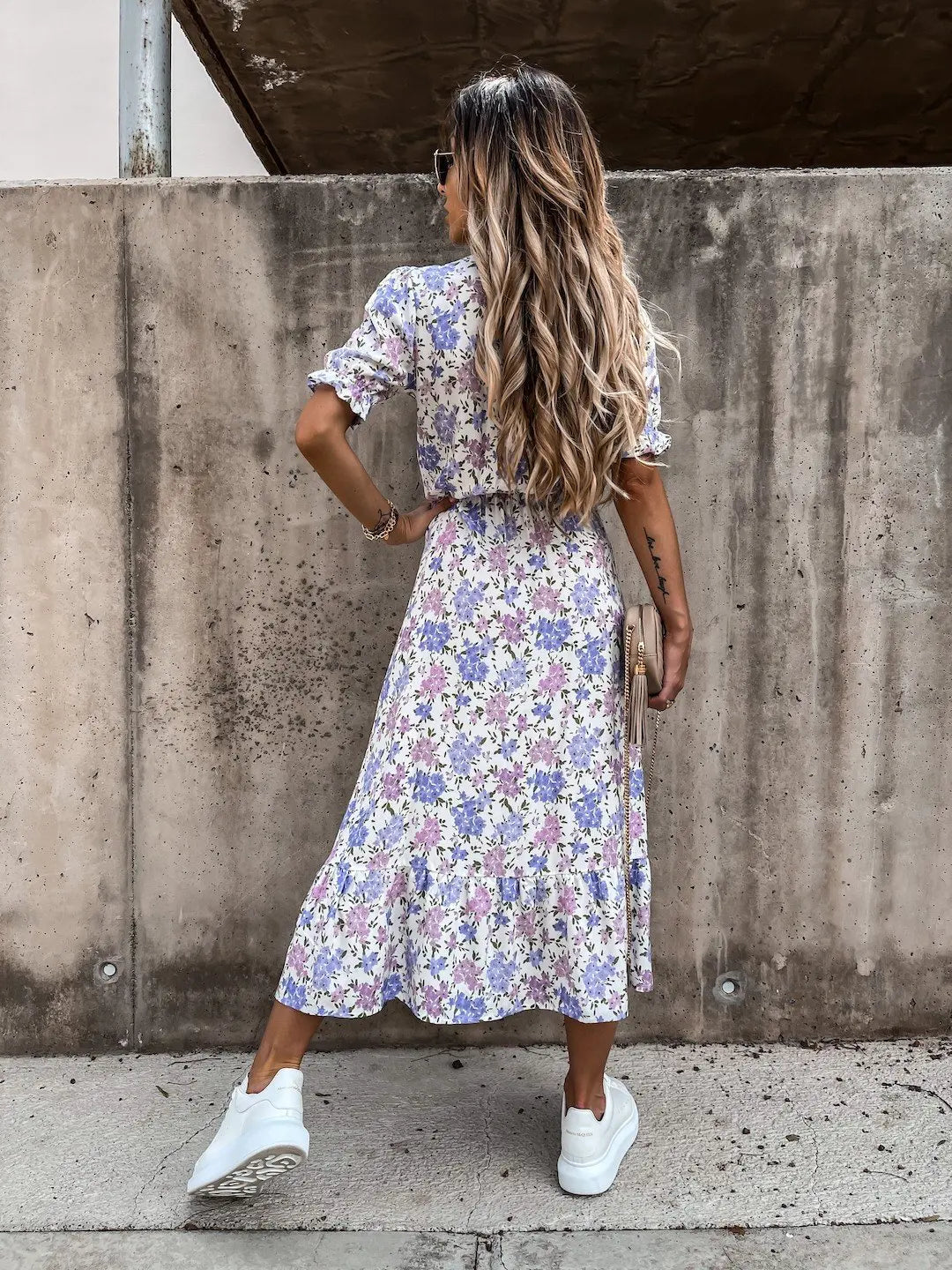Naila Elegant Floral Dress