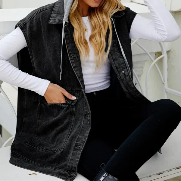 Jade Everyday Cotton Snap Vest