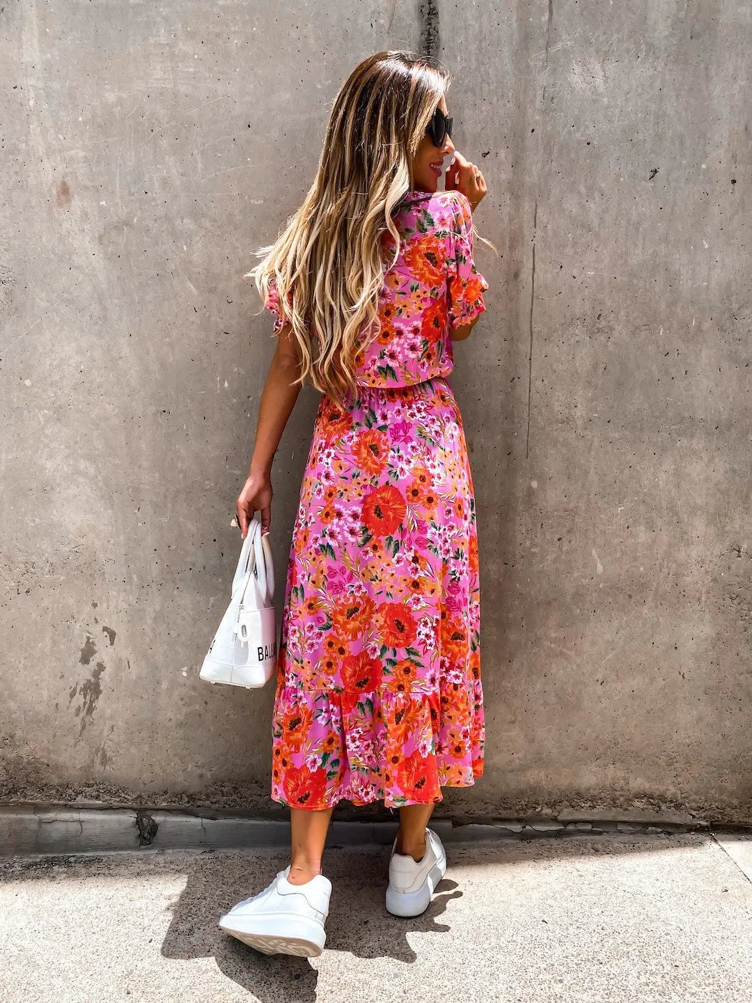 Naila Elegant Floral Dress