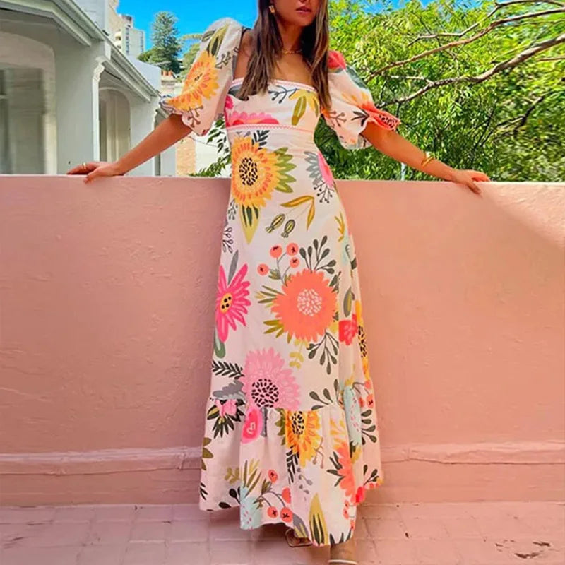 Elara Pleated Maxi Dress – Women’s fashion piece