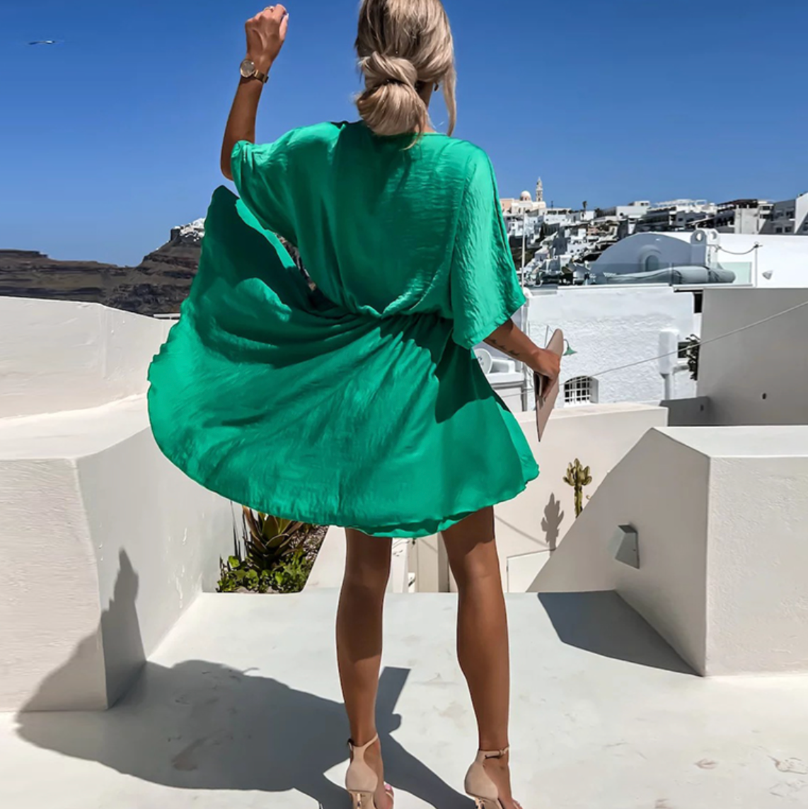 Kiana Chic Flowy Mini Dress