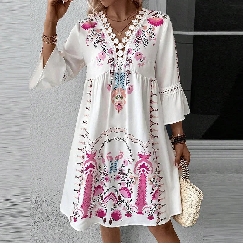 Aurora | V Neck A Line Beach Dress (almost Sold Out)