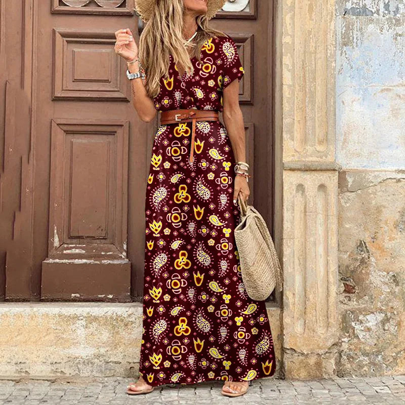 Vivienne | Floral Pleated Midi Dress – Women’s fashion piece