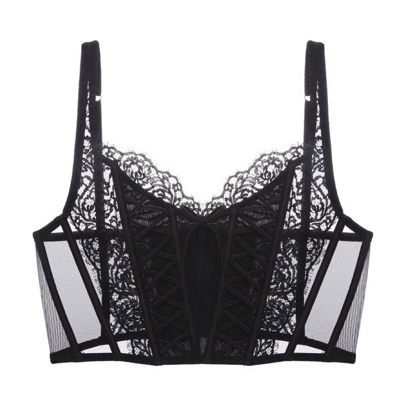 Celine Embroidery French Corset Bra