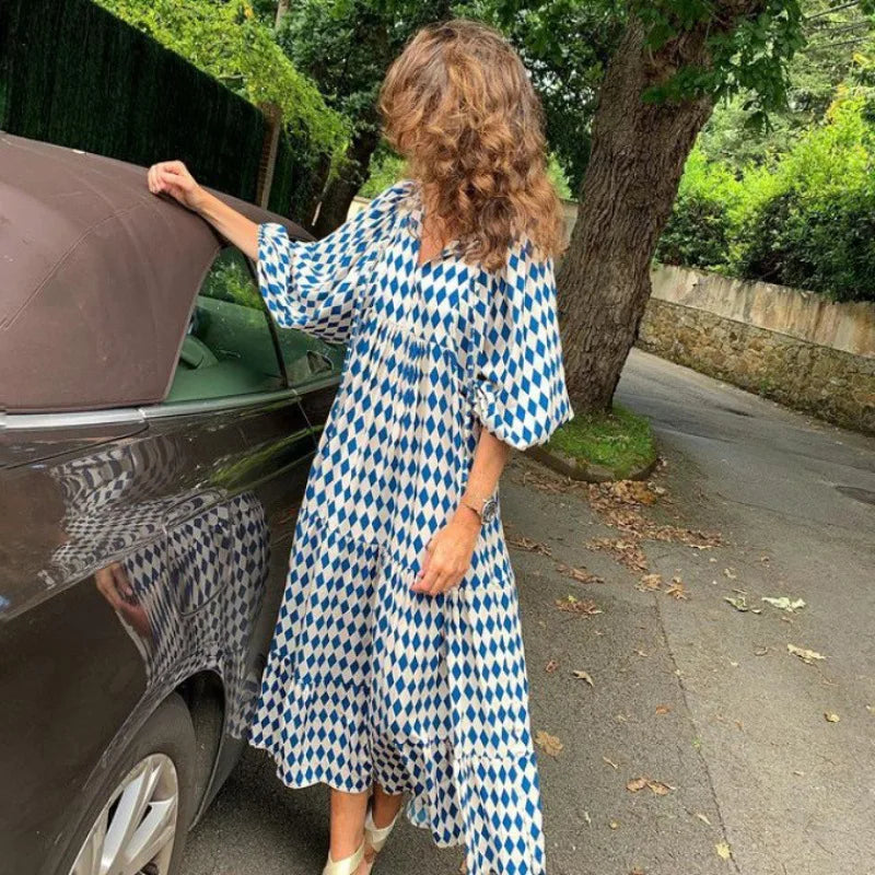 Elysia | Floral Print Boho Maxi Dress – Women’s fashion piece