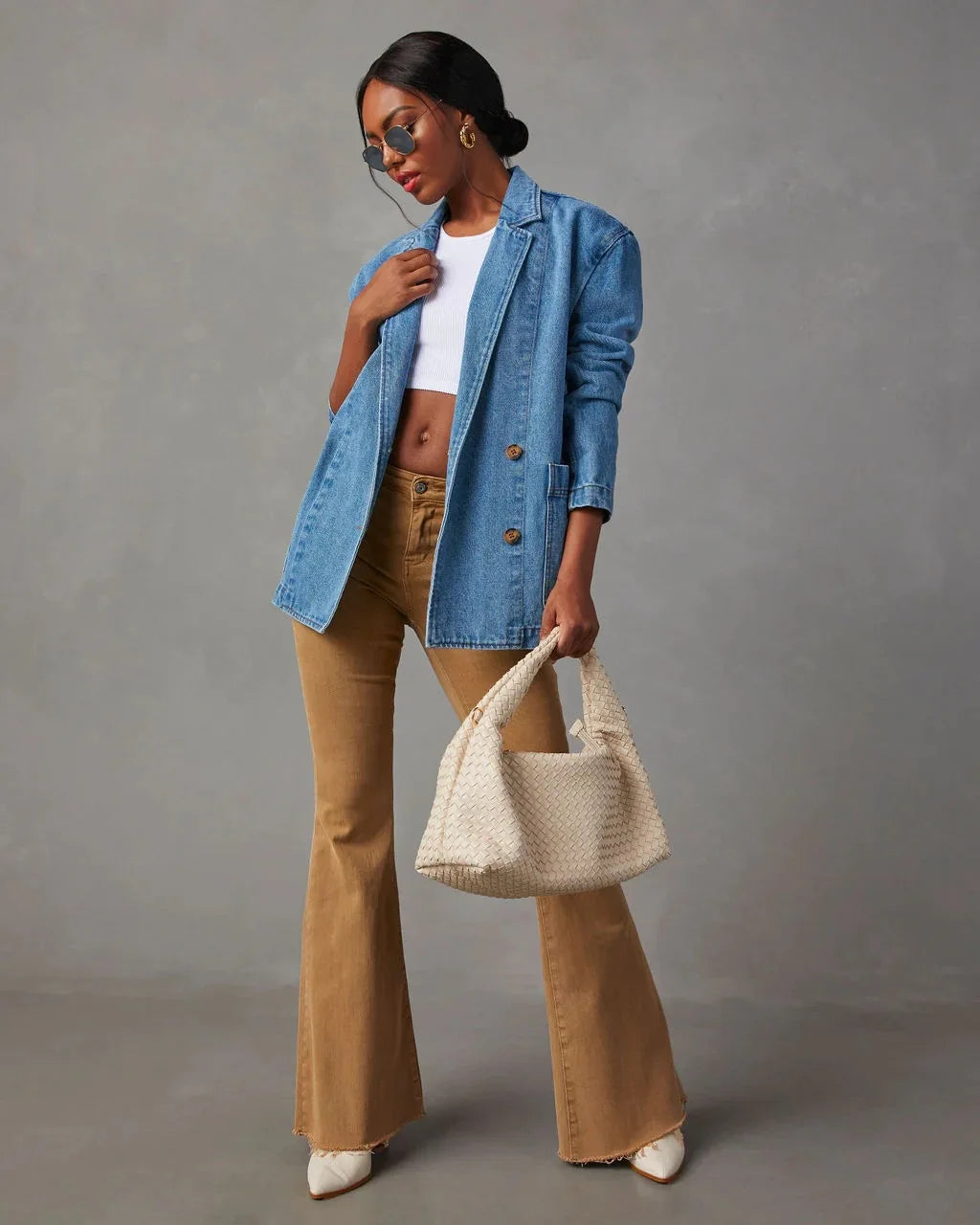 Eden Relaxed Denim Blazer