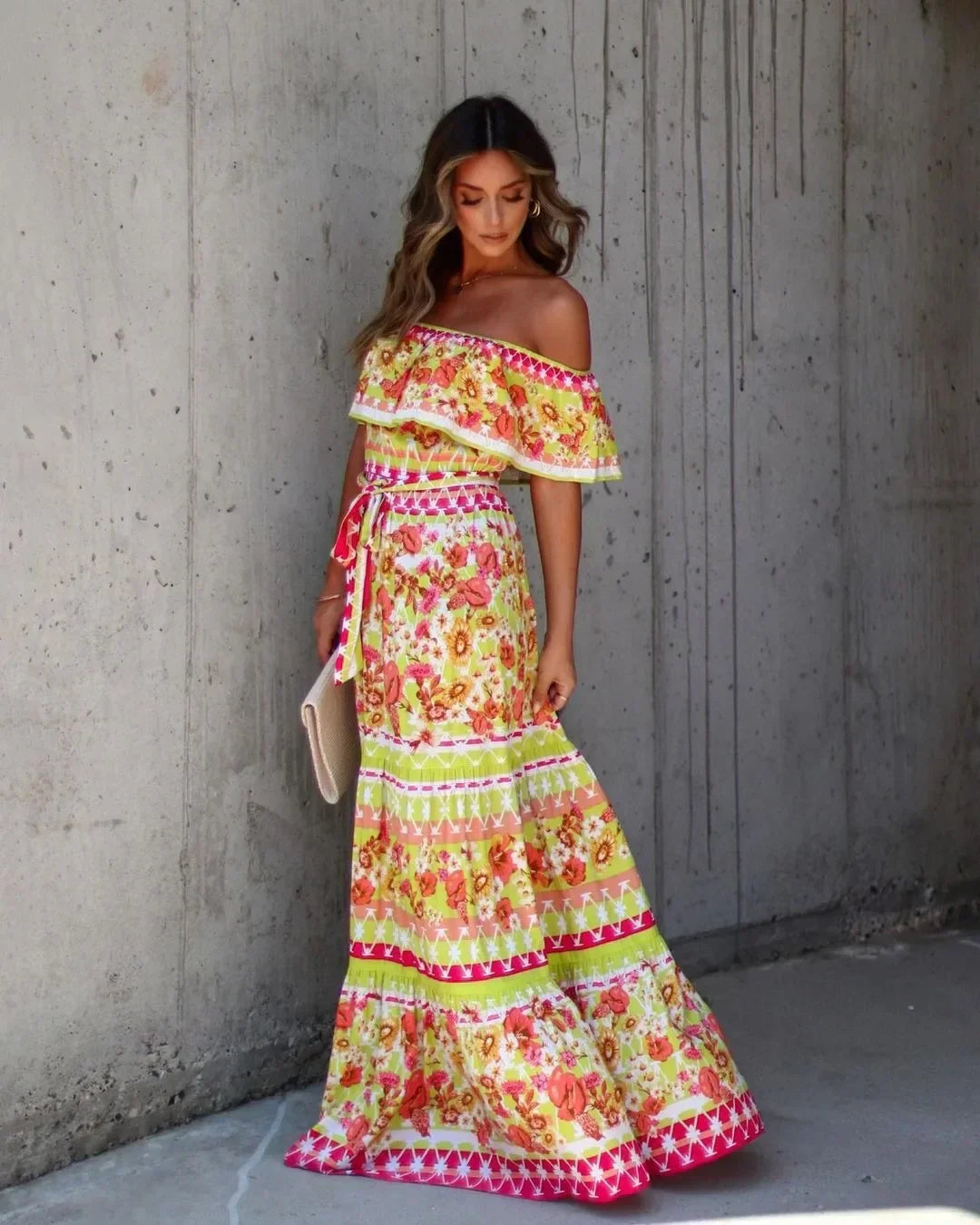 Amara Off Shoulder Maxi Dress – Women’s fashion piece