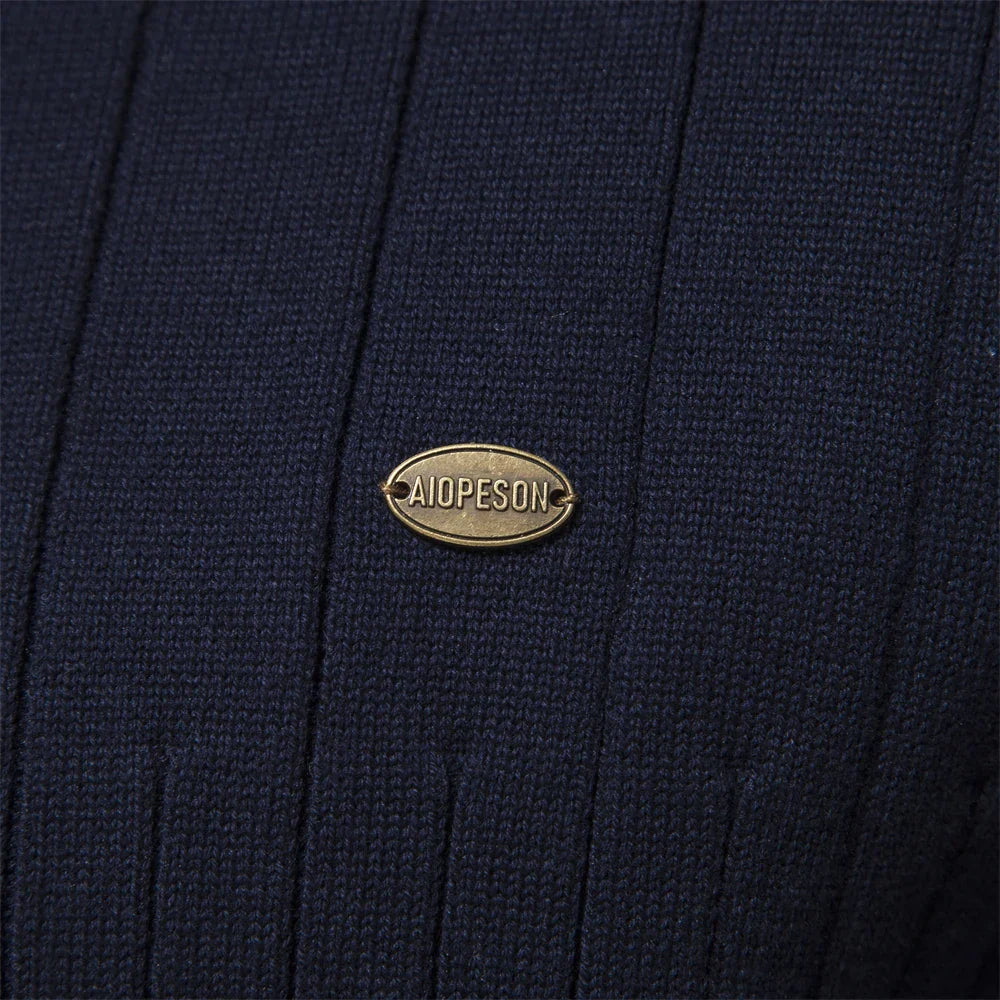 Aloïs™ - Men's Winter Sweater with Zip Collar and Optimal Warmth