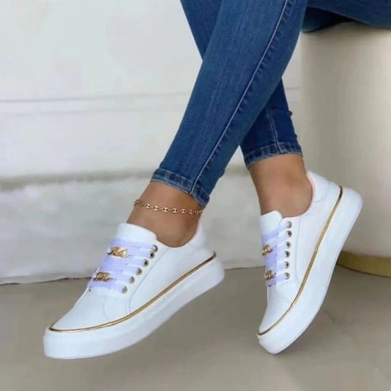 Kate Luxe Chain Accent Sneakers