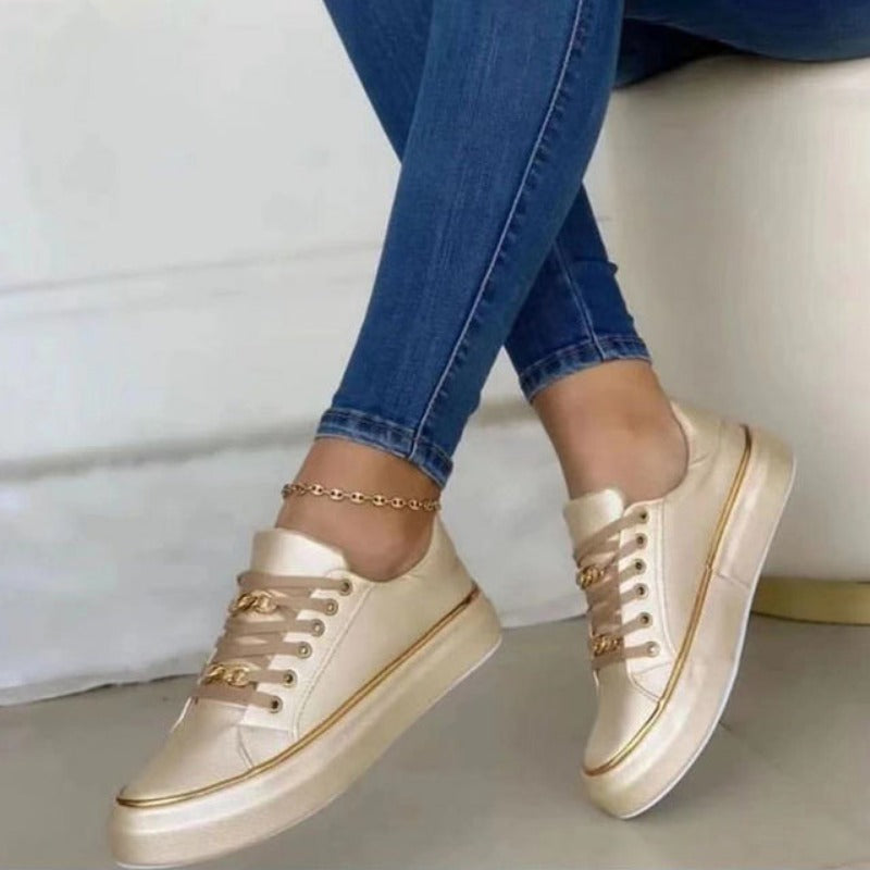 Kate Luxe Chain Accent Sneakers