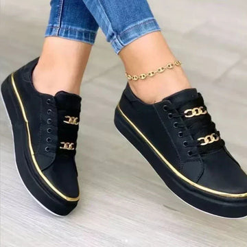 Kate Luxe Chain Accent Sneakers – Women’s fashion piece