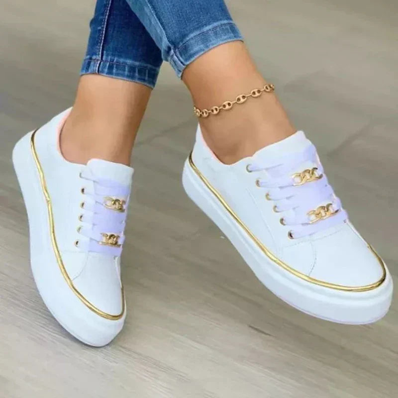 Kate Luxe Chain Accent Sneakers