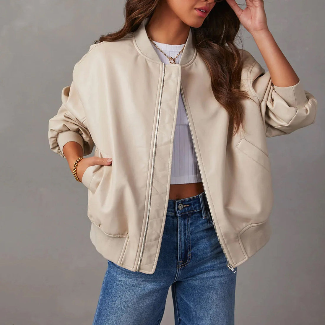 Kina | Oversized Bomber Jacket For Women – Women’s fashion piece