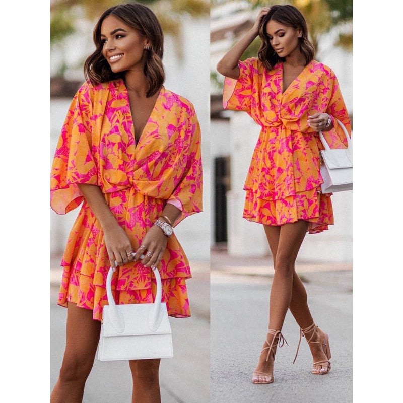Valeria Bohemian Floral Mini Dress – Women’s fashion piece