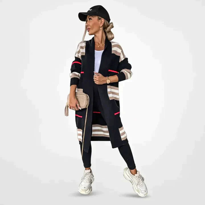 Davina | Soft Striped Cardigan – Women’s fashion piece