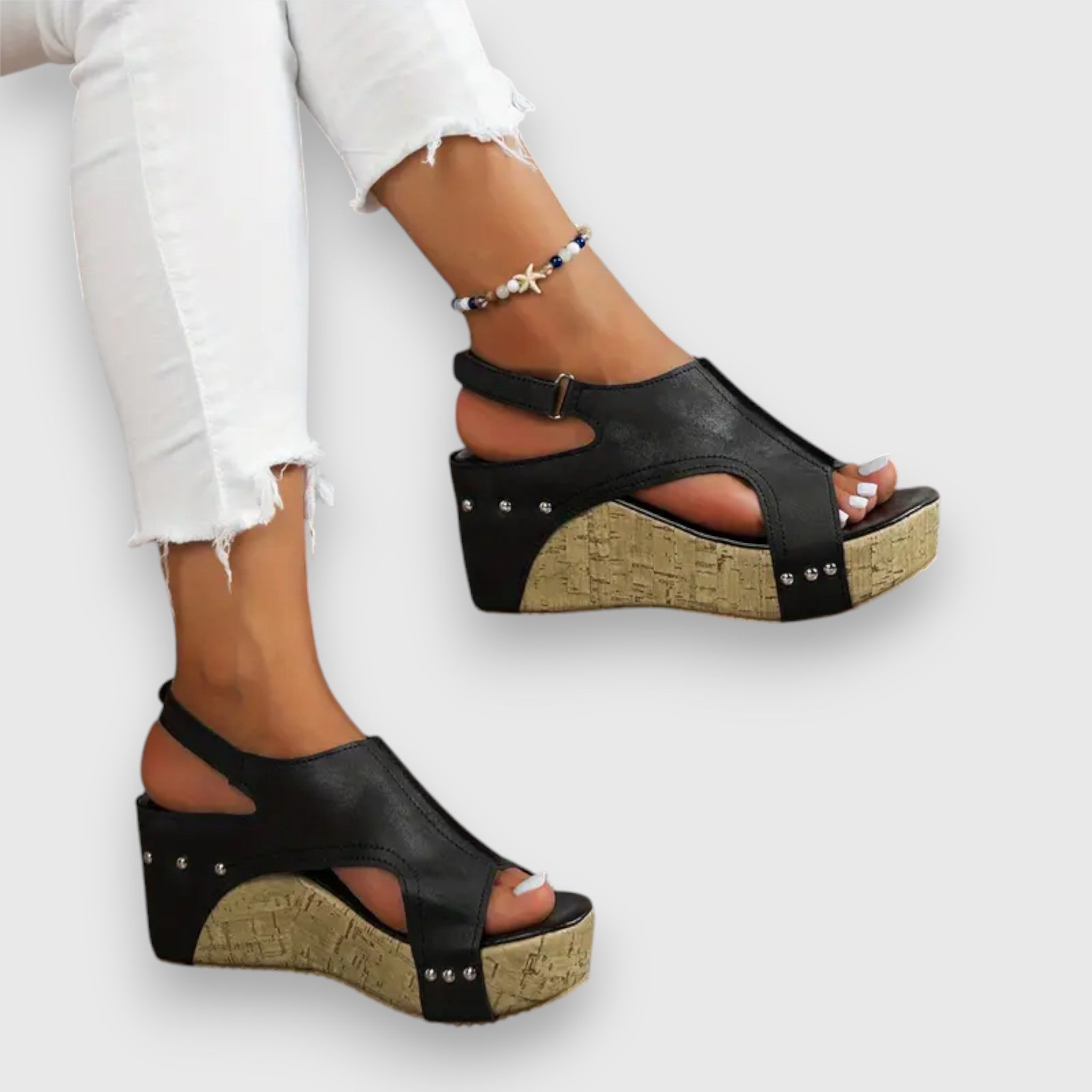 Mia | Retro Inspired Platform Sandals