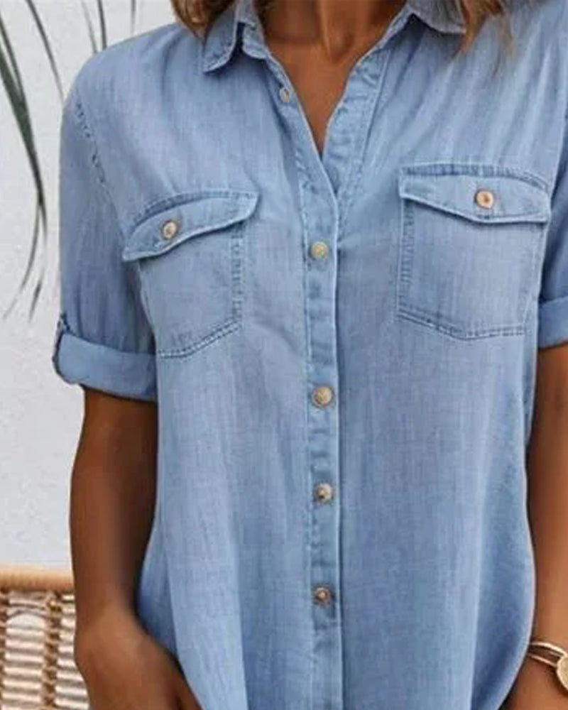 Tessa Relaxed Button Front Shirt Dress – Women’s fashion piece
