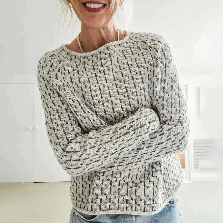 Aleana | Elegant Gray Sweater For Women – Women’s fashion piece