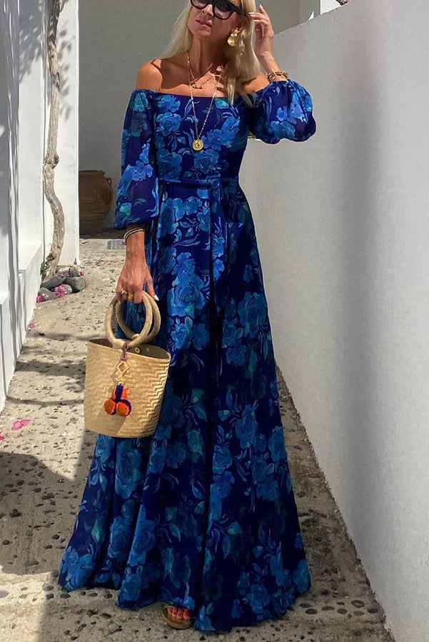 Francesca Floral Off Shoulder Maxi Dress – Women’s fashion piece
