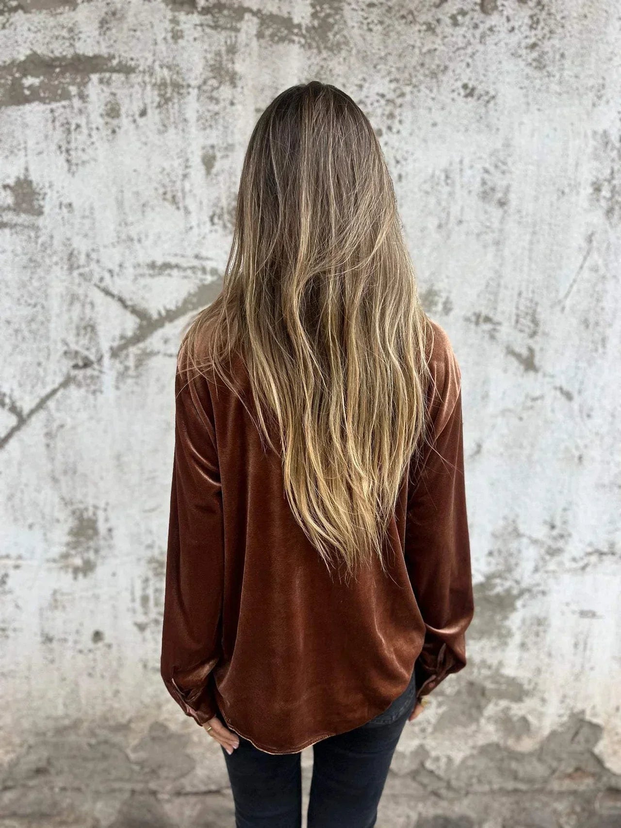 Mira Velvet Button Up Shirt