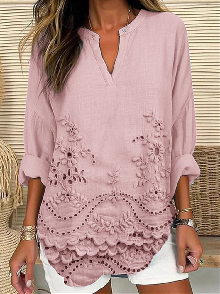 Elina Embroidered Detail Blouse – Women’s fashion piece
