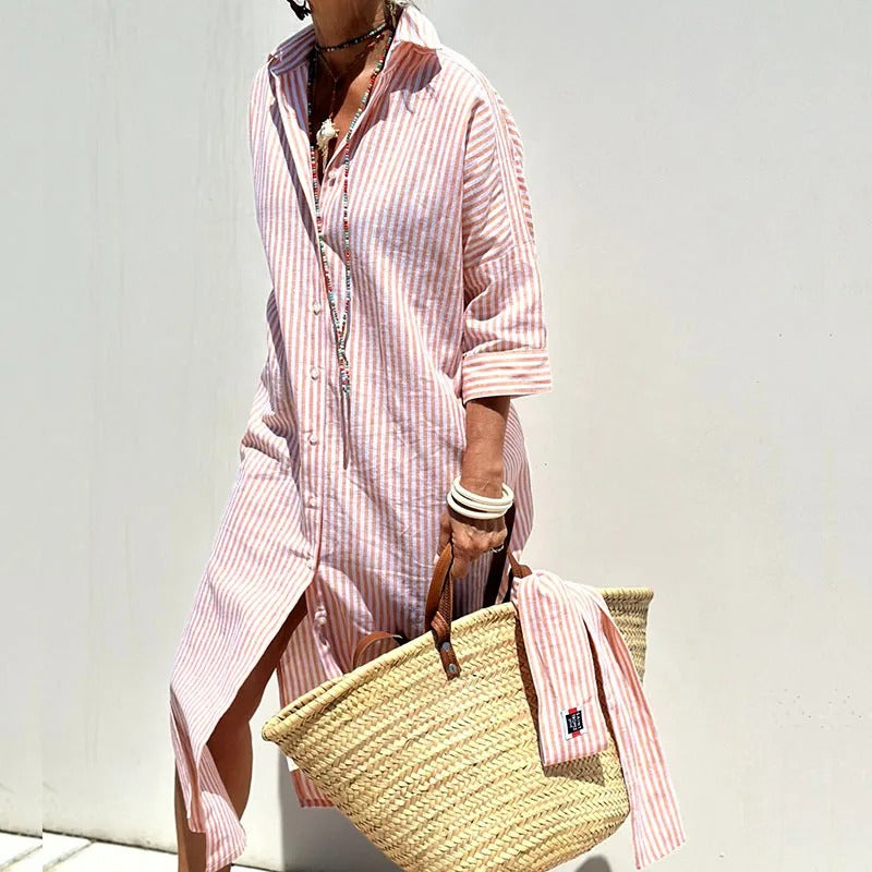 Armelle | Elegant Striped Summer Dress (almost Sold Out) – Women’s fashion piece