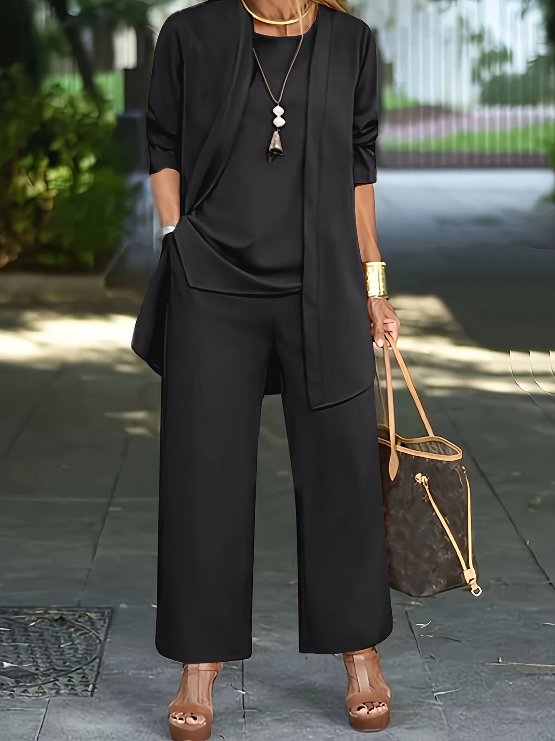 Isla 3 Piece Flowy Trouser Set – Women’s fashion piece