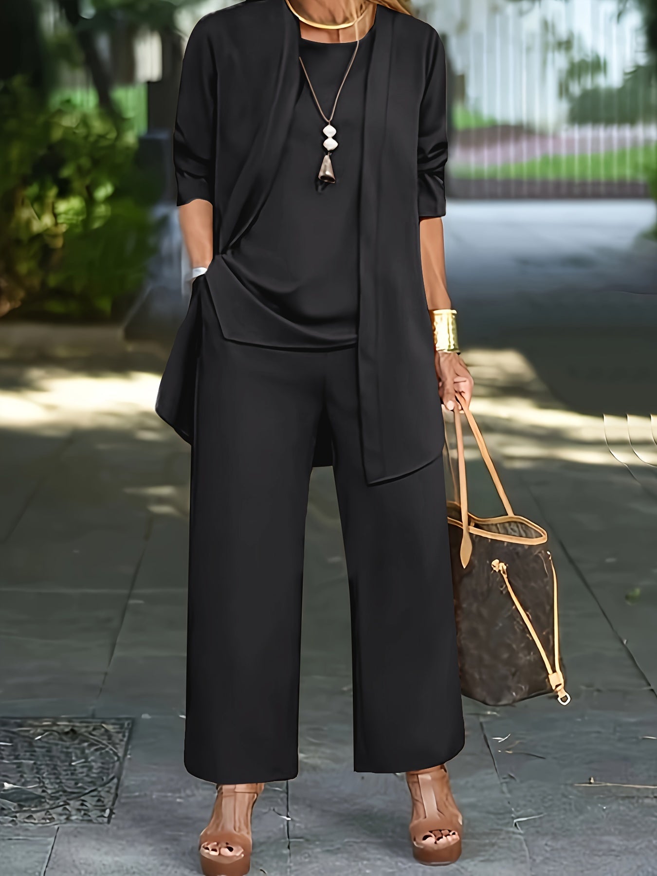 Isla 3 Piece Flowy Trouser Set