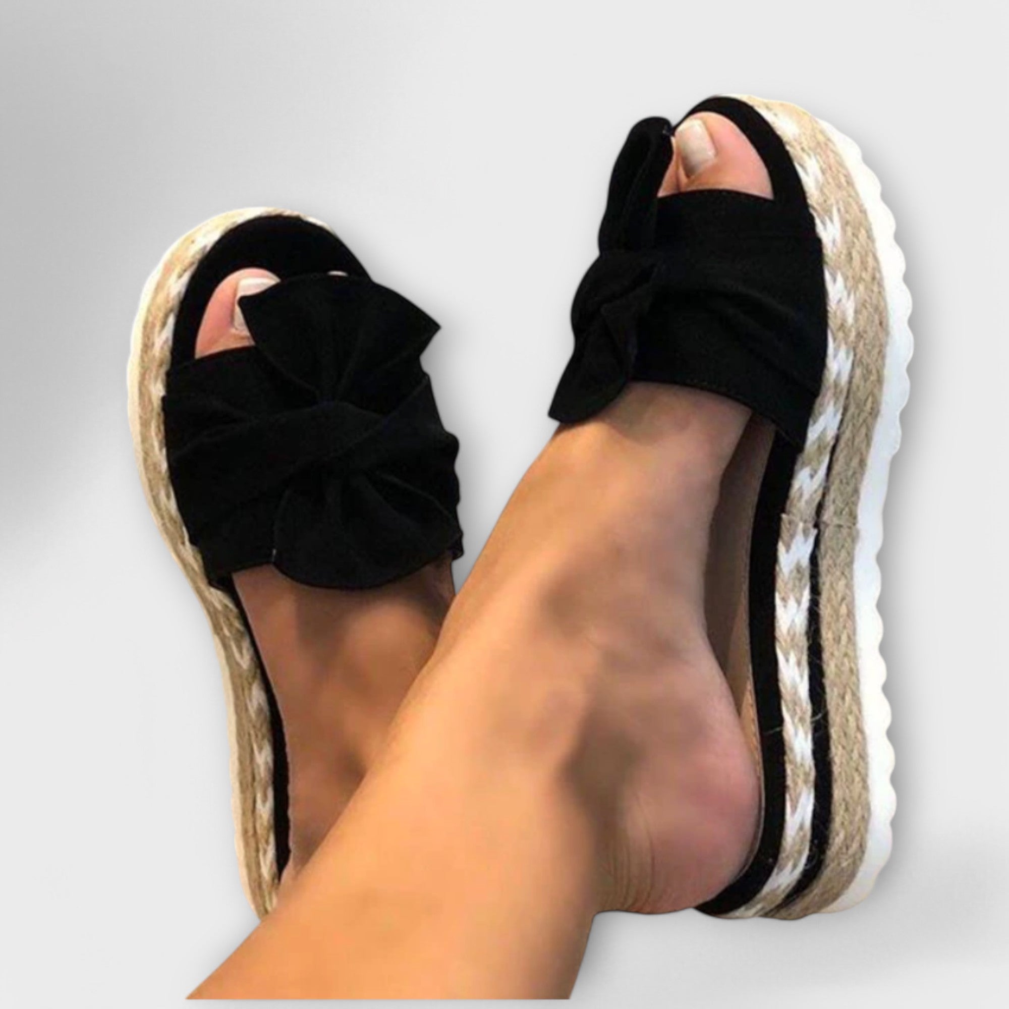 Solegenius | Bow Embellished Orthopedic Sandals