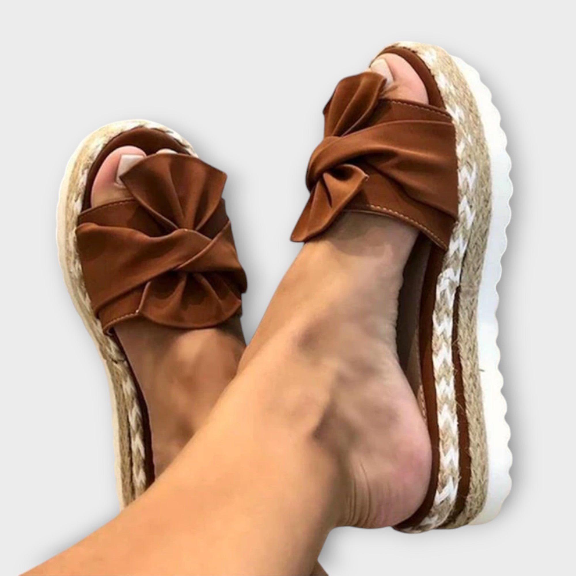 Solegenius | Bow Embellished Orthopedic Sandals
