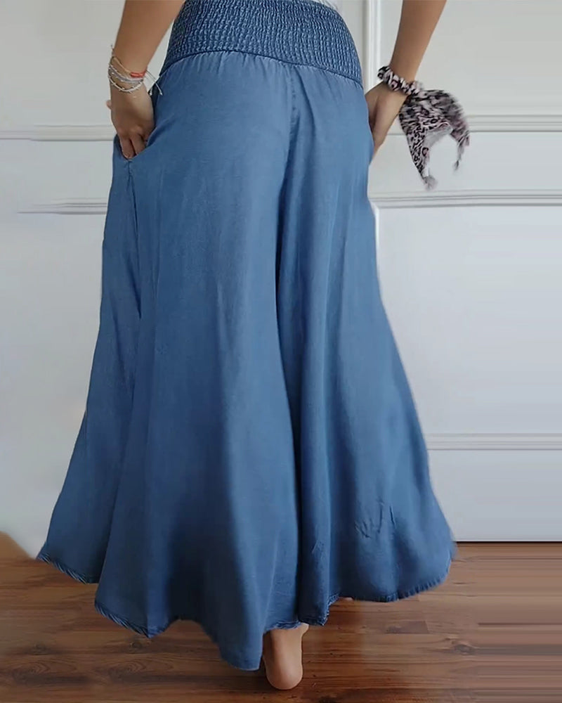 Elizabeth Elegant High Waist Wide Leg Pants