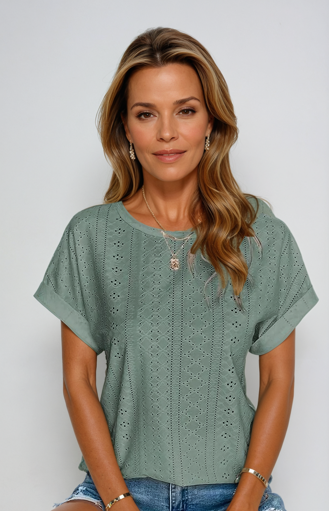 Vespera Women’s Casual Solid Knitted Top