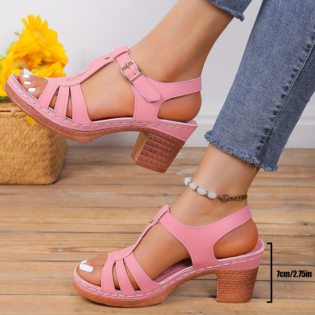 Sophia – Comfort Block Heel Sandals – Women’s fashion piece