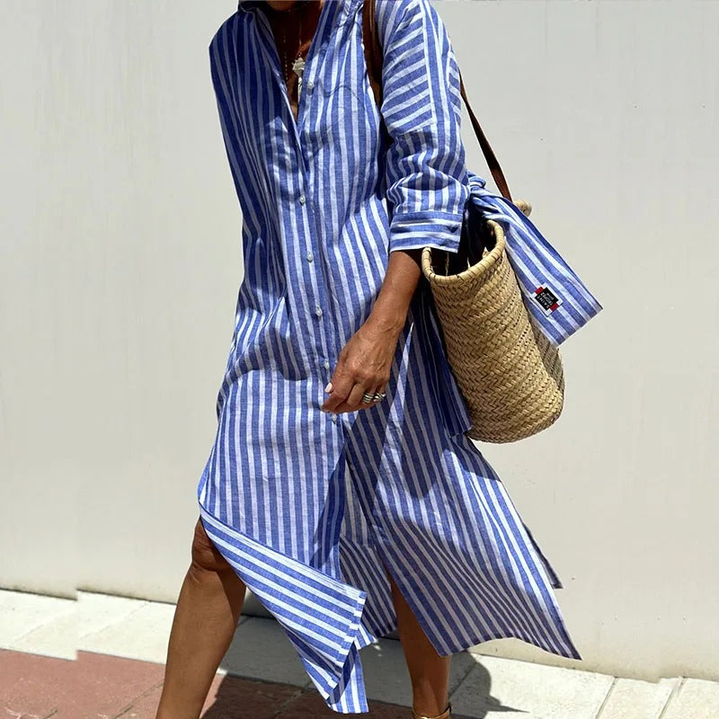 Armelle | Elegant Striped Summer Dress (almost Sold Out)