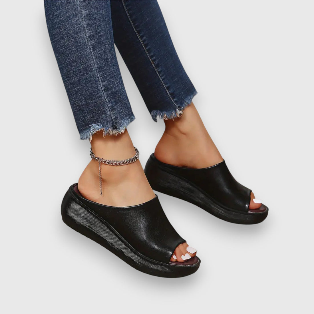 Amelie | Chic Faux Leather Sandals – Women’s fashion piece
